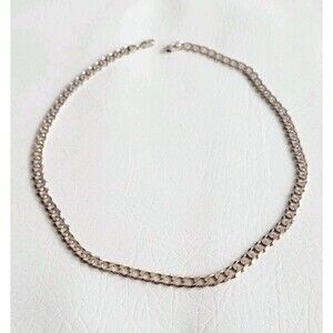 Milor Italy Vintage 925 Sterling Silver Cuban Curb Chain Necklace 22" 47g Heavy